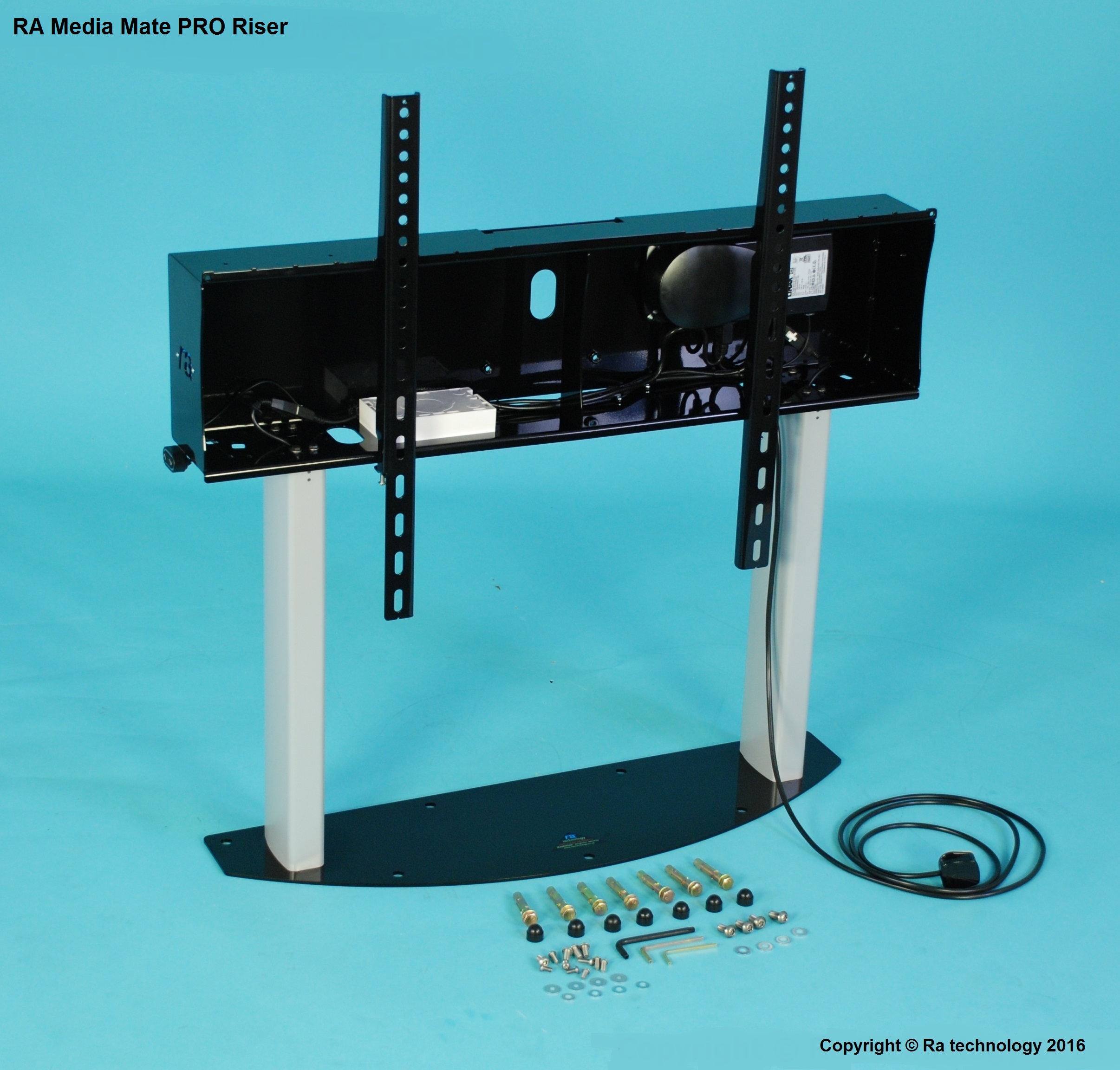 RA-Media Mate PRO Riser. Screens up to 98 inch and 120kg